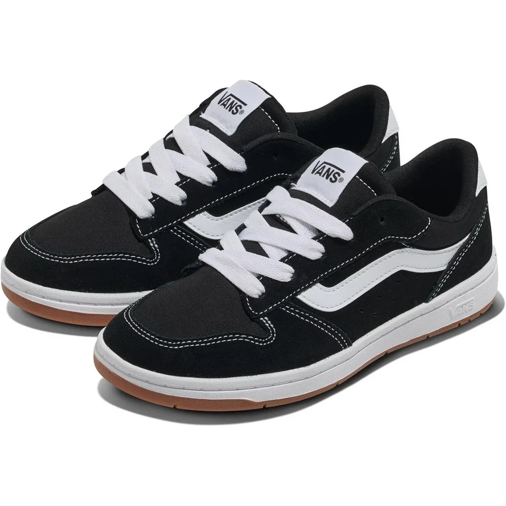 Vans Ryland LS Black/White Suede Canvas Men's Sneakers Size 11